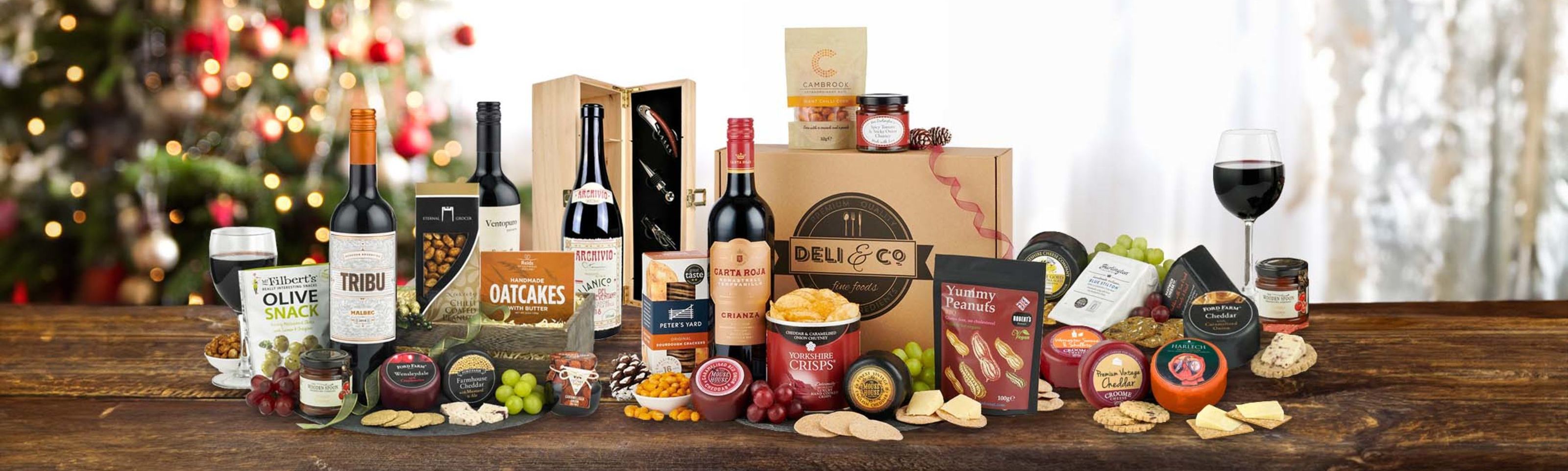 Cheese and Wine Christmas Hampers