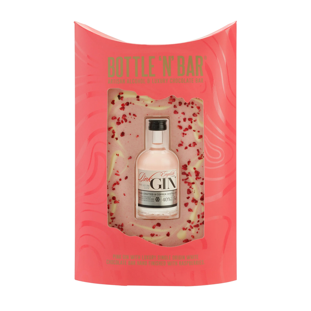 Bottle N Bar - Pink Gin & Chocolate Gift